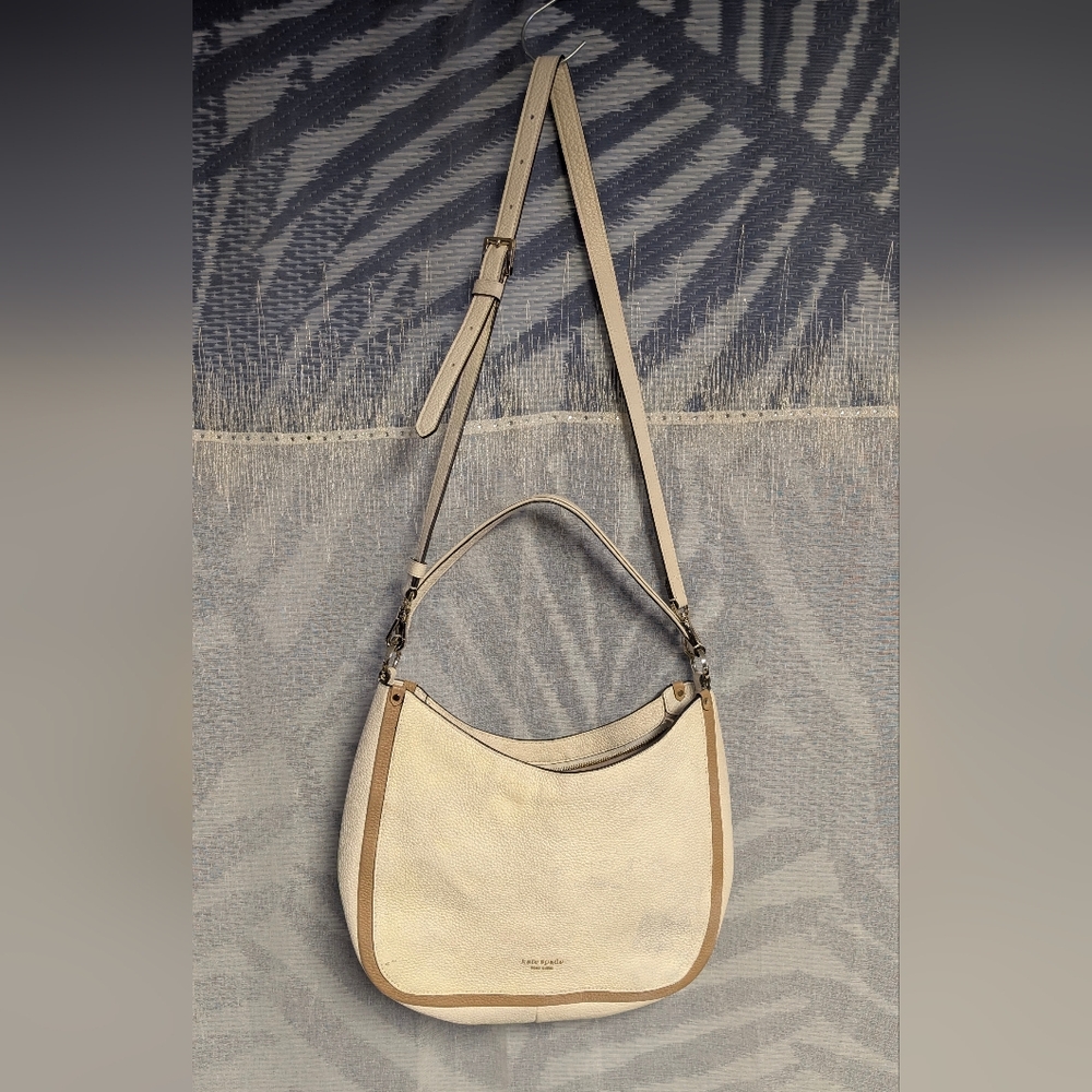 Kate Spade Off White and Tan Shoulder Bag